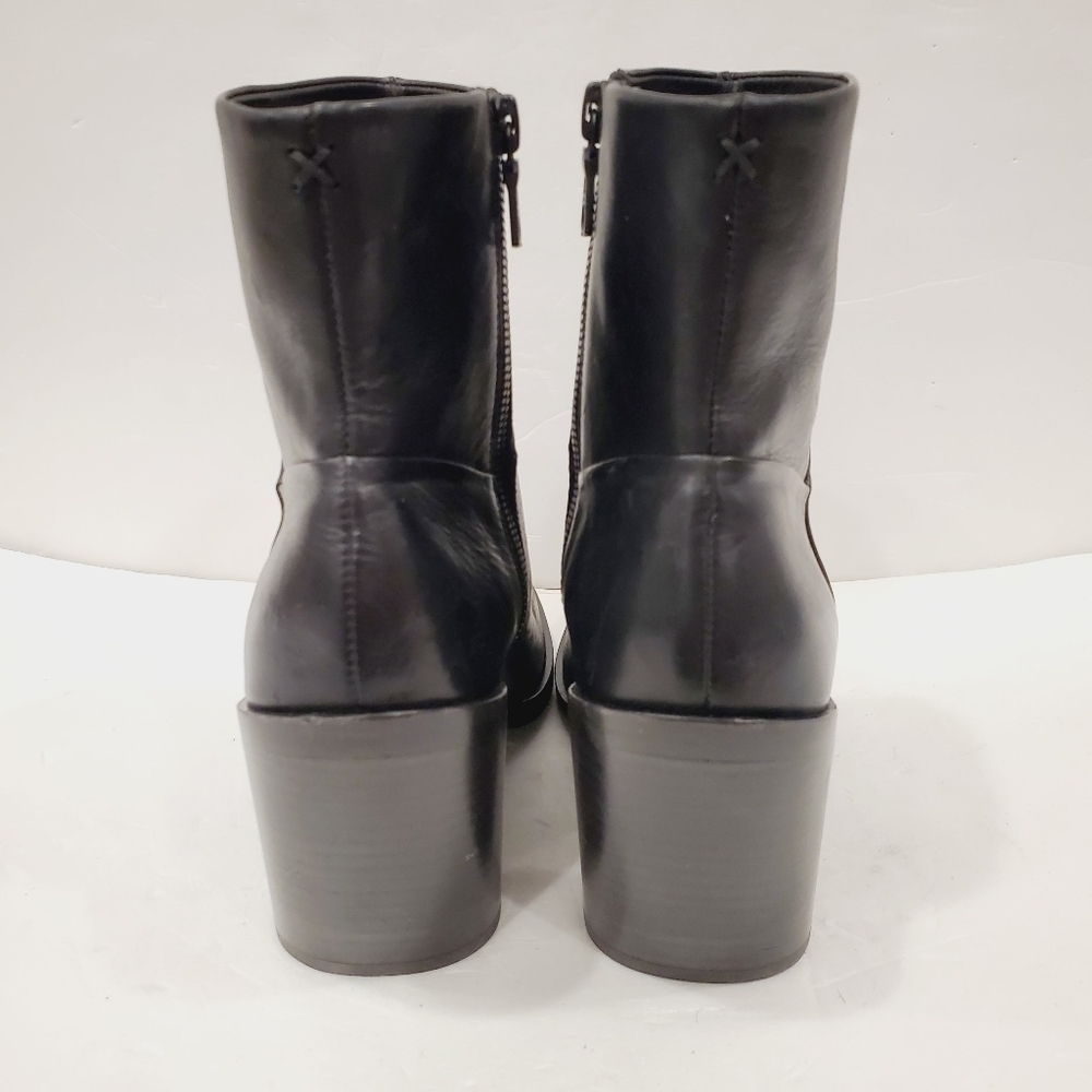 NEW Rag & Bone Axel Zip Up Boot Leather Ankle Boot Black - Picture 4 of 6